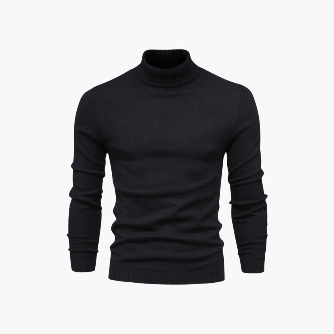 Herren pullover mit Rollkragen und langen Ärmeln