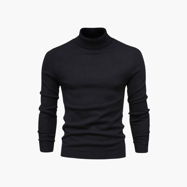 Herren pullover mit Rollkragen und langen Ärmeln