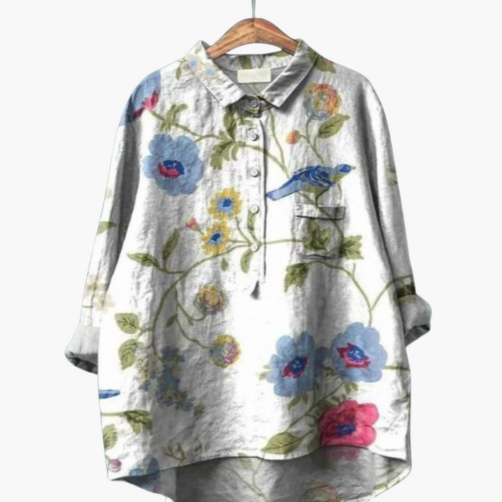 Elegante leichte Seidenbluse für Frauen - SchmiedeMode