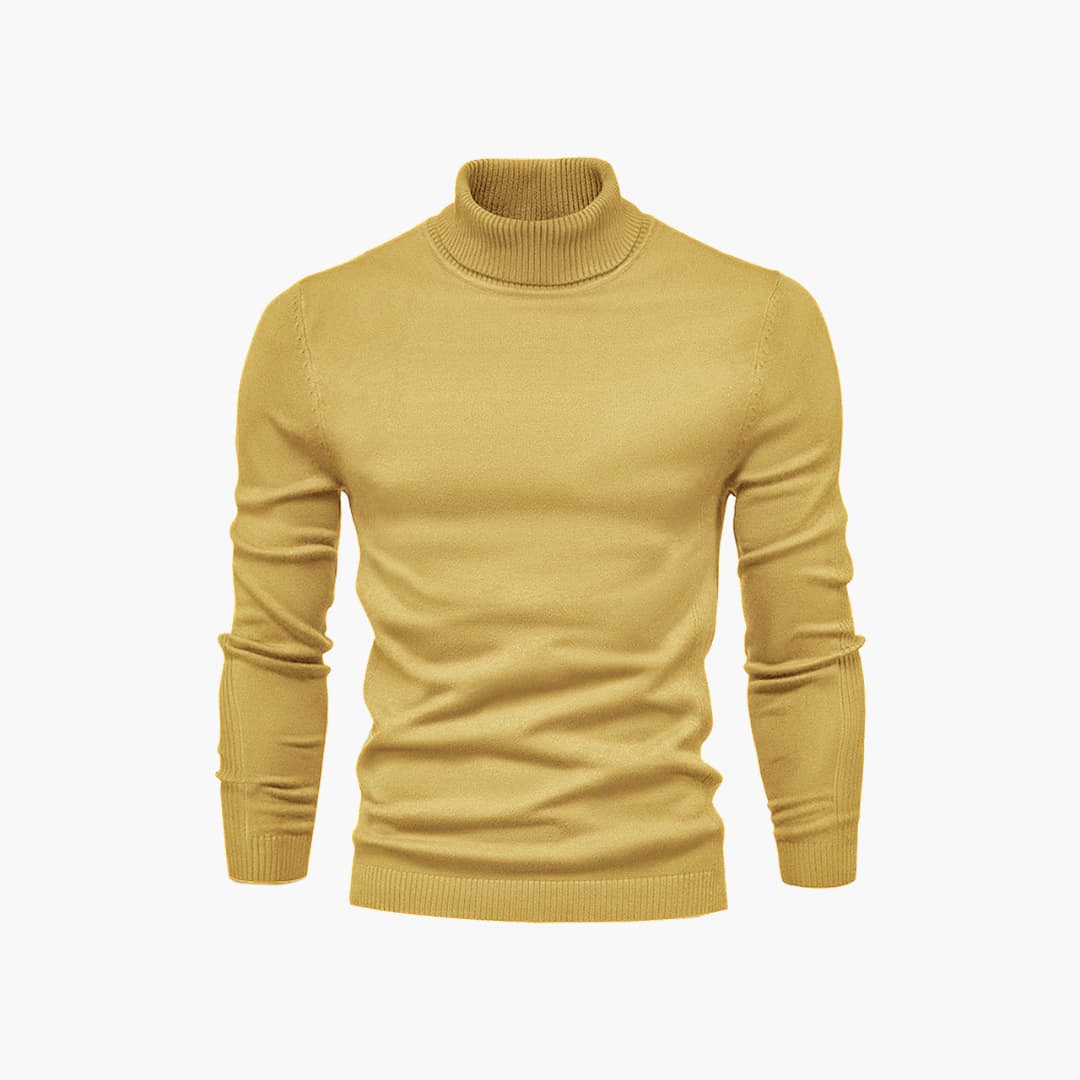 Herren pullover mit Rollkragen und langen Ärmeln