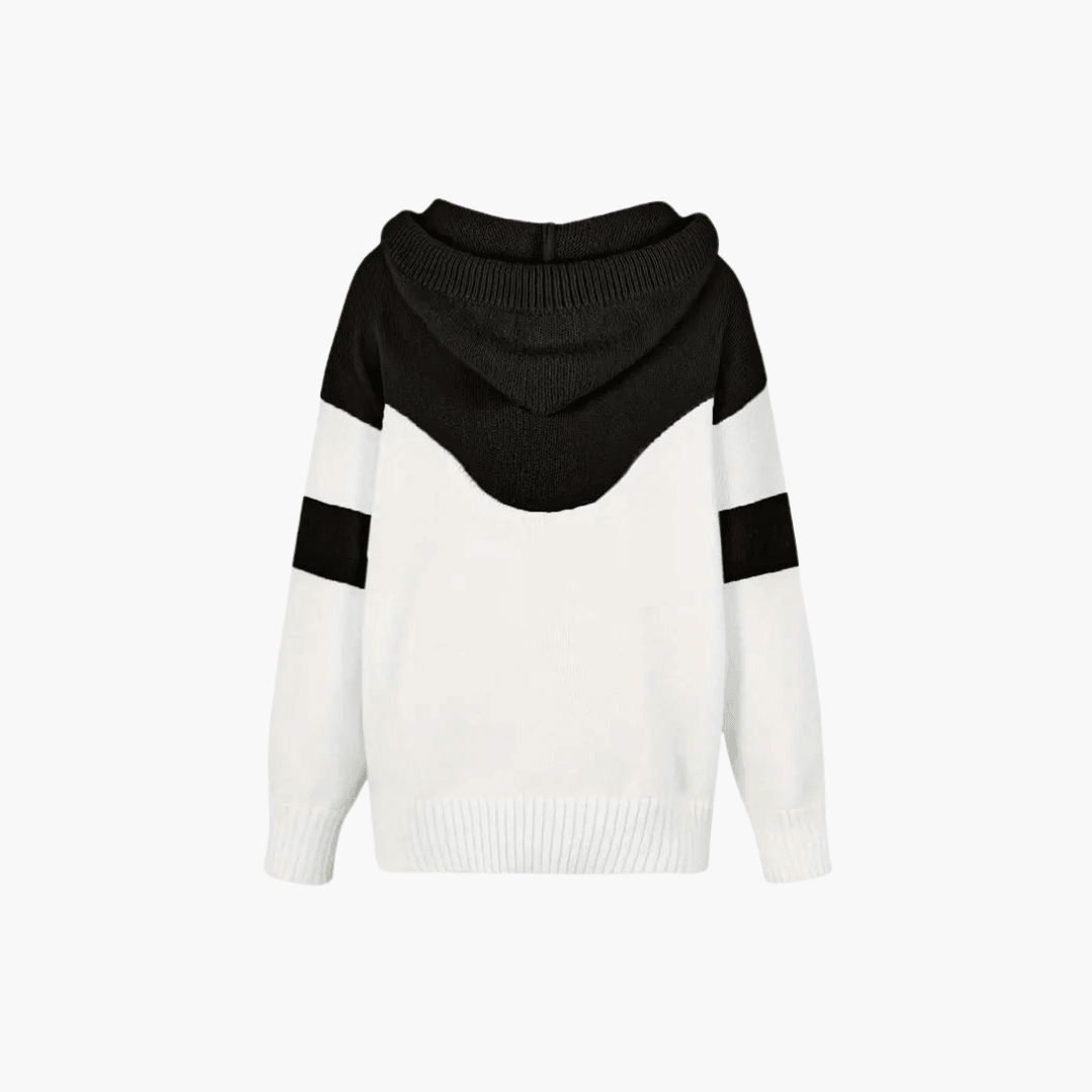 Gemütlicher Colorblock-Hoodie für Damen - SchmiedeMode