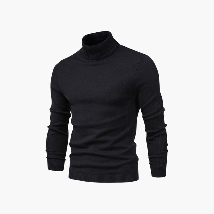 Herren pullover mit Rollkragen und langen Ärmeln