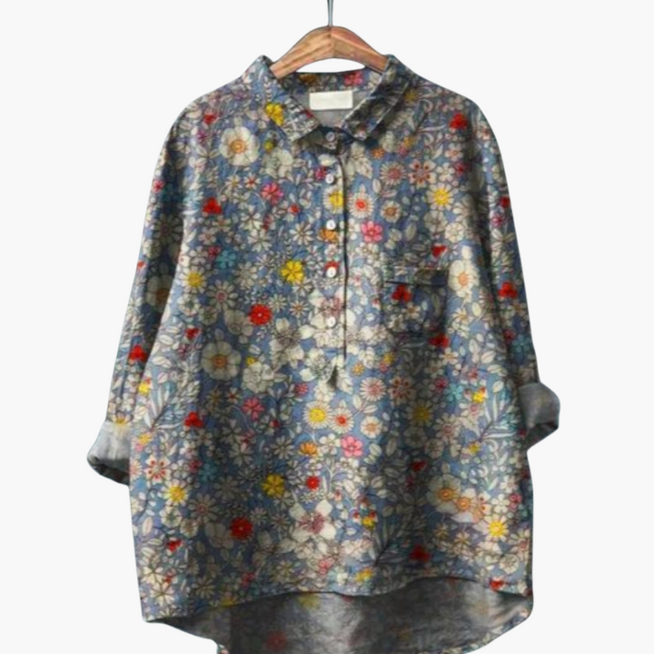 Elegante leichte Seidenbluse für Frauen - SchmiedeMode