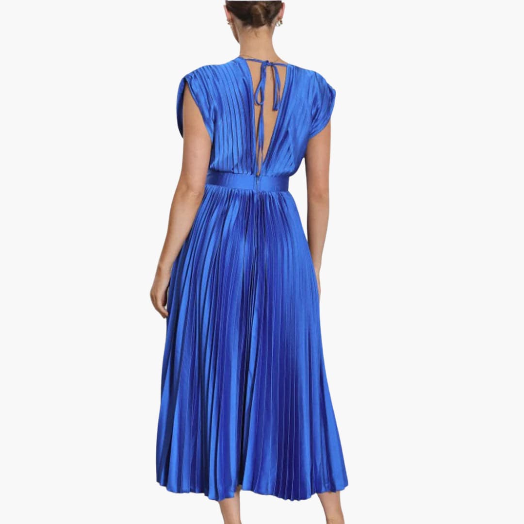 Elegantes Midikleid mit V-Ausschnitt - Damen Abendmode Farfetch