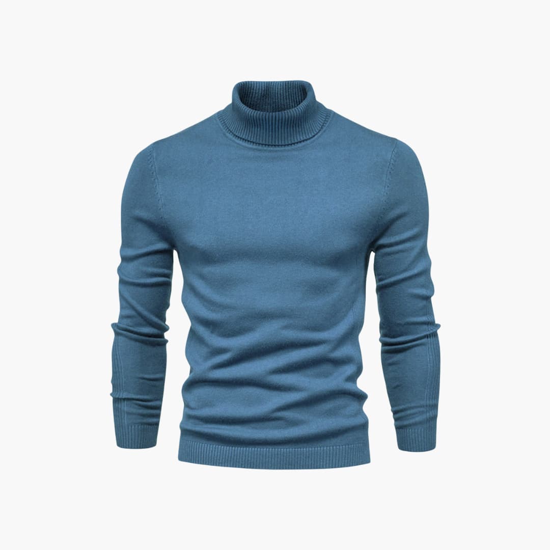 Herren pullover mit Rollkragen und langen Ärmeln