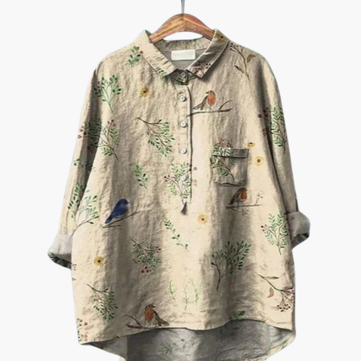 Elegante leichte Seidenbluse für Frauen - SchmiedeMode