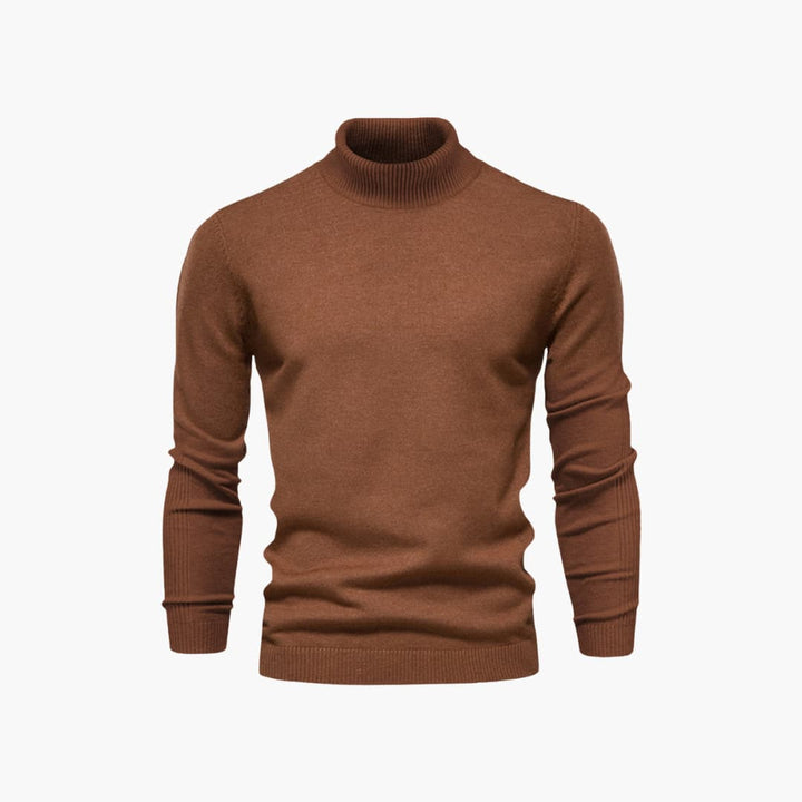 Herren pullover mit Rollkragen und langen Ärmeln