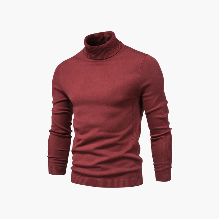 Herren pullover mit Rollkragen und langen Ärmeln