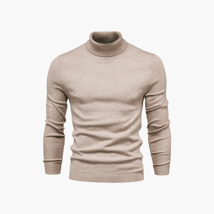 Herren pullover mit Rollkragen und langen Ärmeln