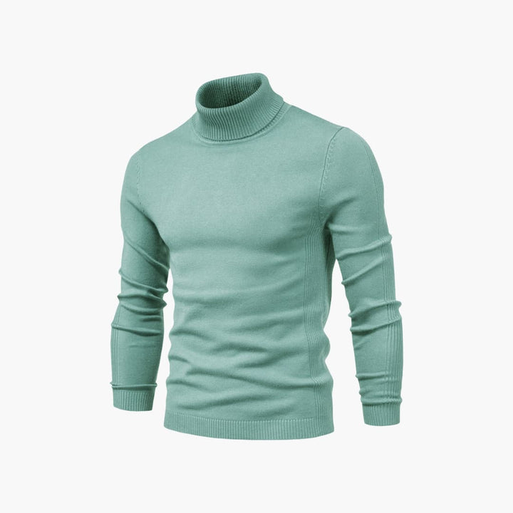 Herren pullover mit Rollkragen und langen Ärmeln