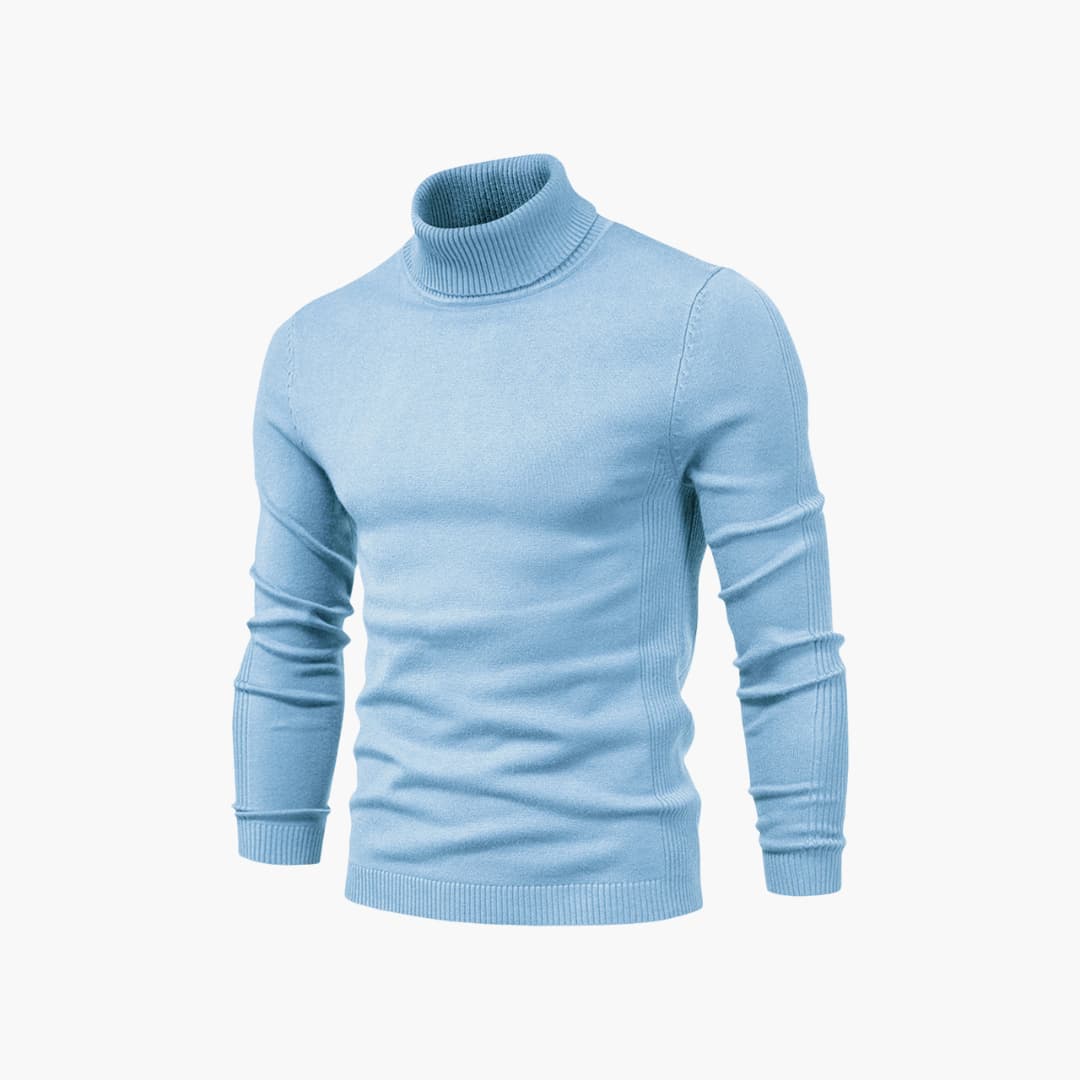 Herren pullover mit Rollkragen und langen Ärmeln
