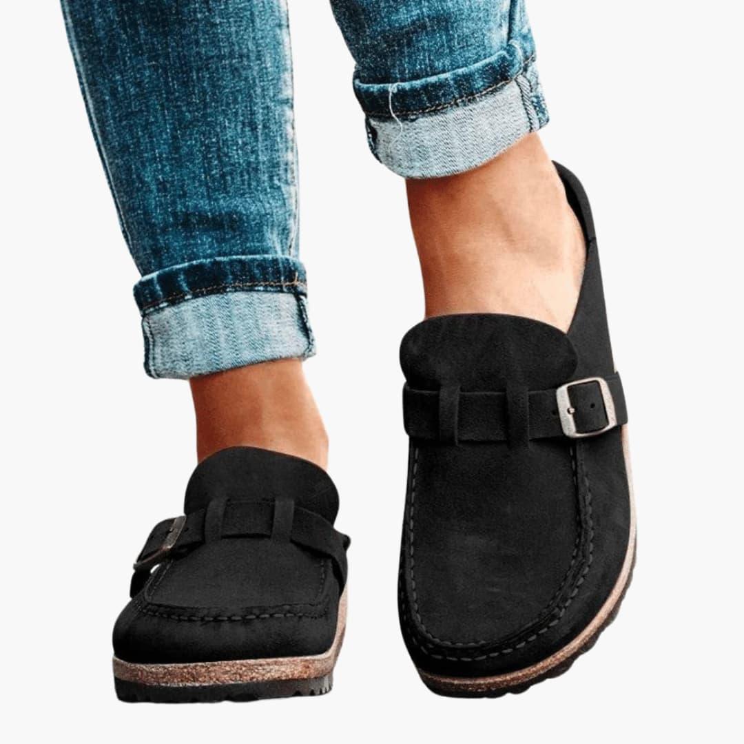 Modische Clog-Sandalen mit ganztägigem Komfort für Frauen - SchmiedeMode
