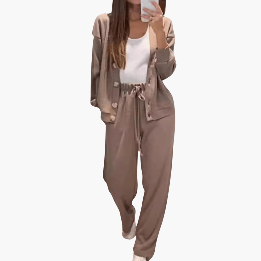 Luxuriöses Relaxed Fit Lounge-Set für Damen - SchmiedeMode