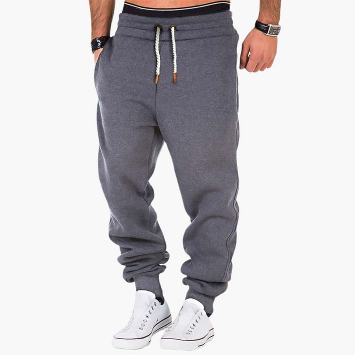 Jogginghose für Herren mit gerippten Bündchen und Gesäßtasche