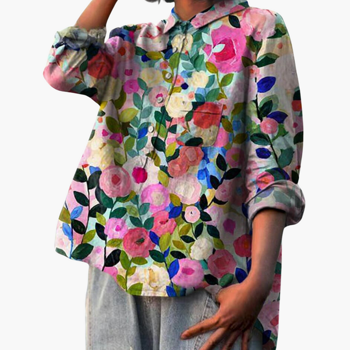 Elegante leichte Seidenbluse für Frauen - SchmiedeMode
