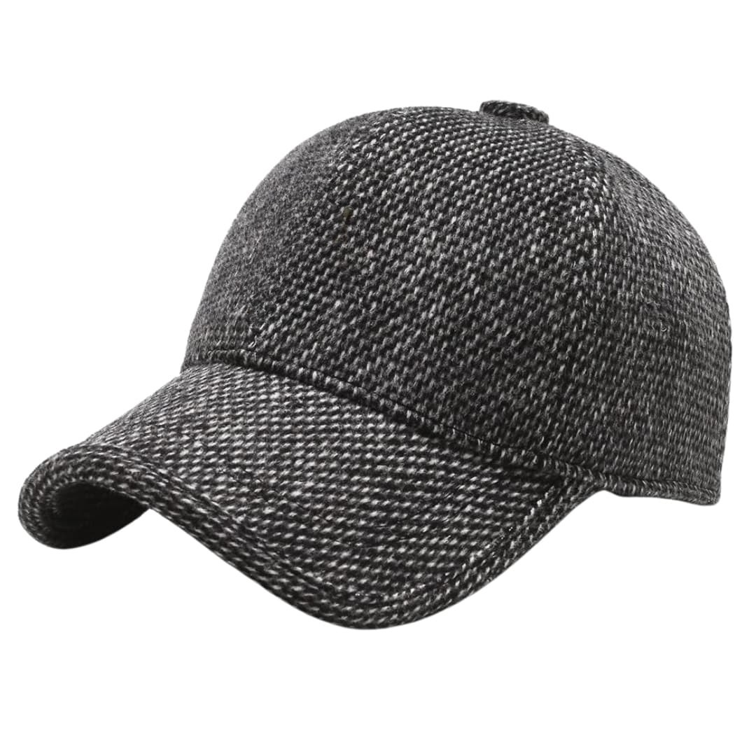 Herren Wintermütze mit Fleecefutter und Strickoberfläche