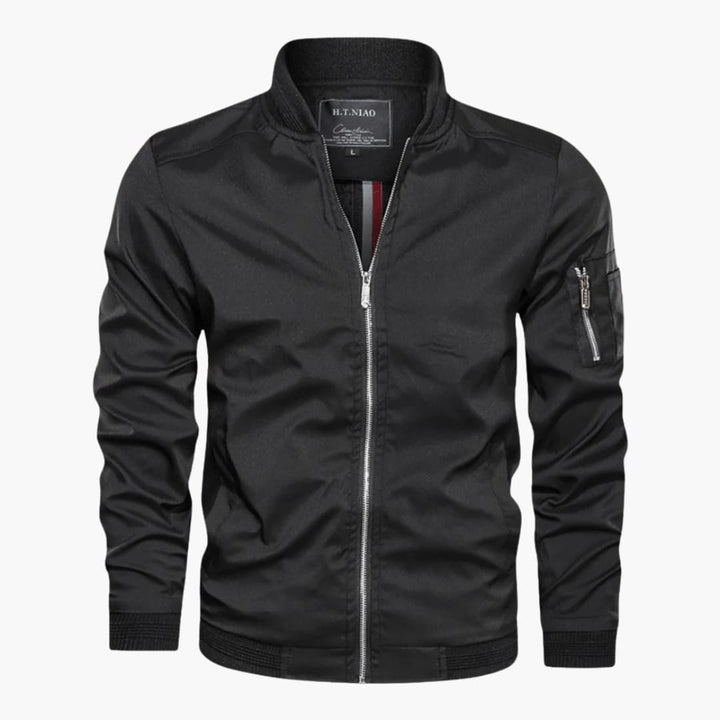Herren jacke mit Frontreißverschluss und Ärmeltasche