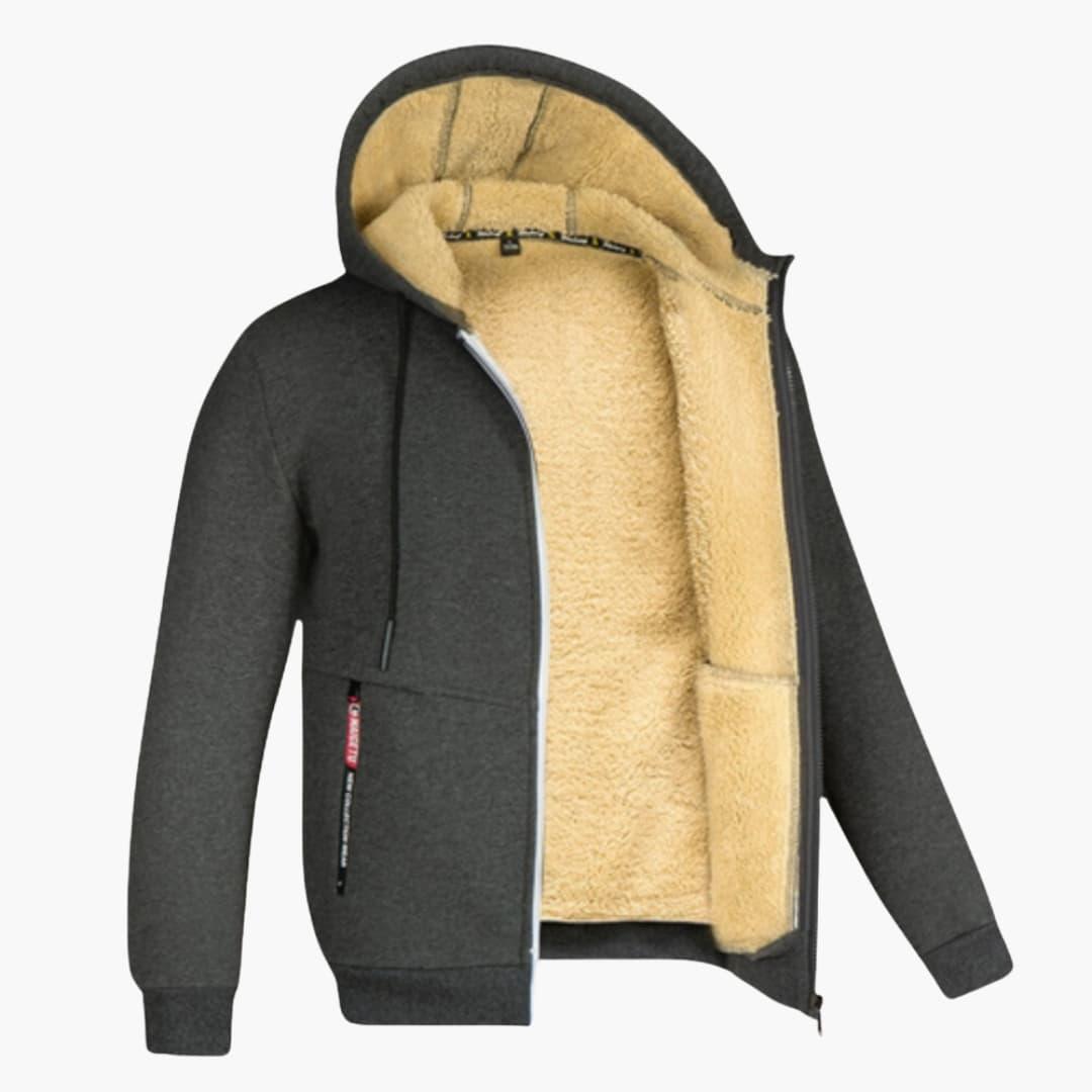 Bequemer Kapuzenpullover mit Fleece-Futter für Männer - SchmiedeMode