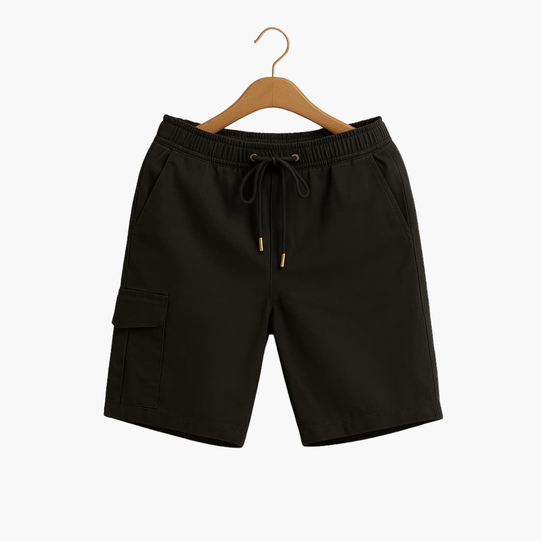 Herren Cargo Shorts mit Kordelzug und Seitentaschen