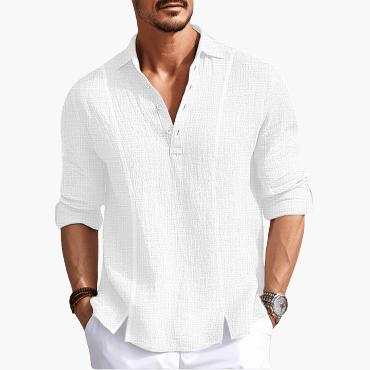 Bequemes Button-Up-Hemd für Männer - SchmiedeMode