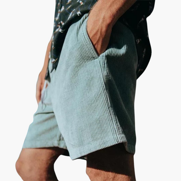Herren Sommer Shorts mit Seitentaschen und elastischem Bund