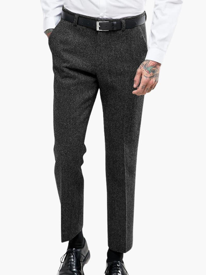 Stilvolle Vintage-Tweedhose für Herren - SchmiedeMode