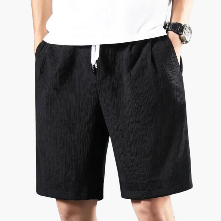 Herren Sommer Shorts mit Kordelzug und knielangem Schnitt