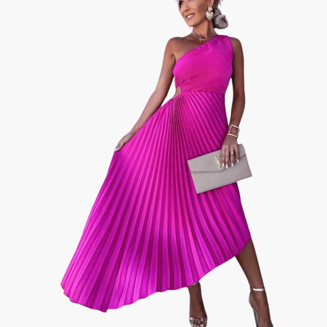 Elegantes One Shoulder Cocktailkleid für Frauen - SchmiedeMode