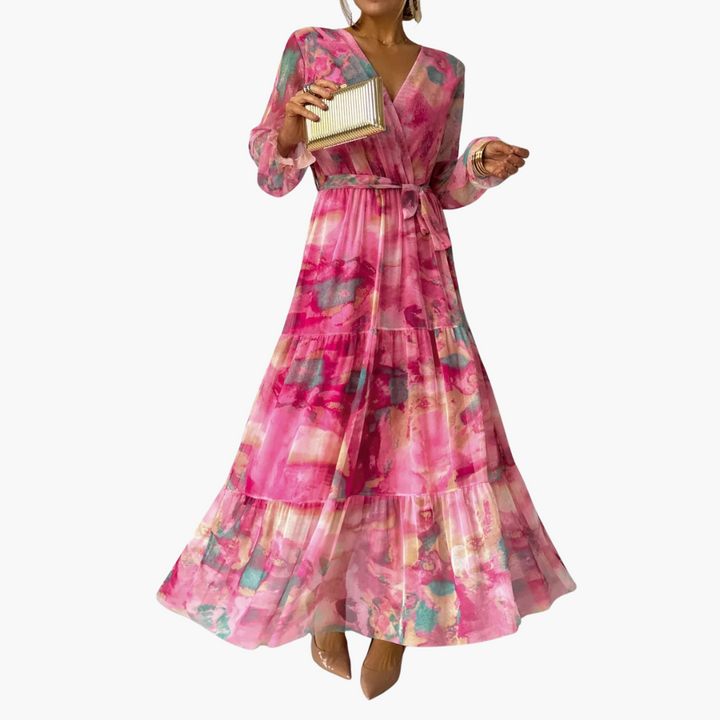 Langärmeliges Sommerkleid - Damenmode für sonnige Tage