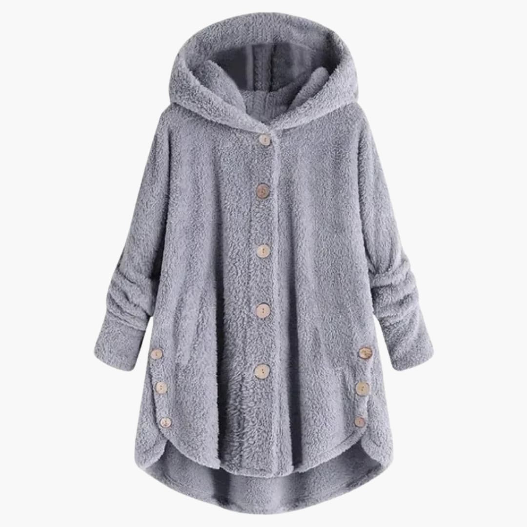 Damen jacke mit Kapuze und Knopfverschluss