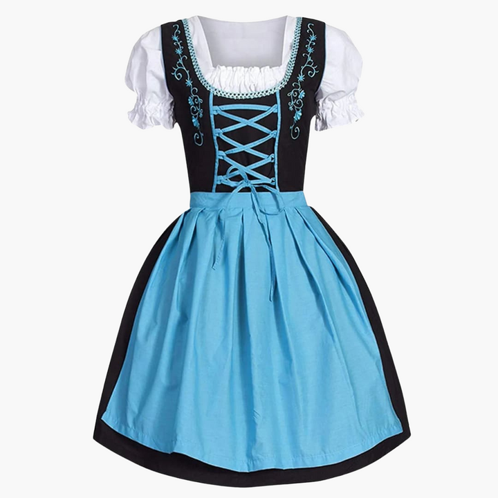 Traditionelles Dirndl mit Schürze für Damen - Oktoberfest 2025