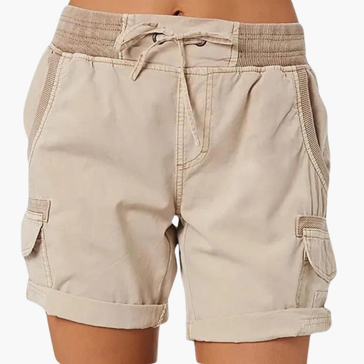Damen Cargo Shorts mit Kordelzug – Bequem und stilvoll
