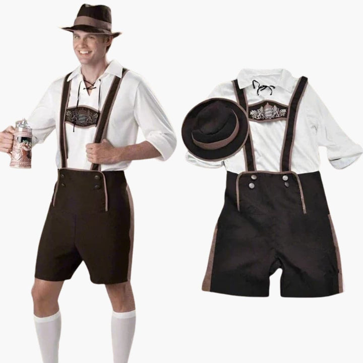 Bayerisches Lederhosen Kostümset für Herren - Oktoberfest 2025