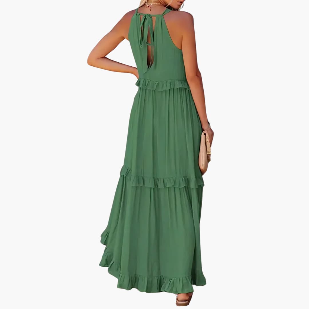 Maxikleid Stufen - Rüschenkleid für Damen, elegant & luftig