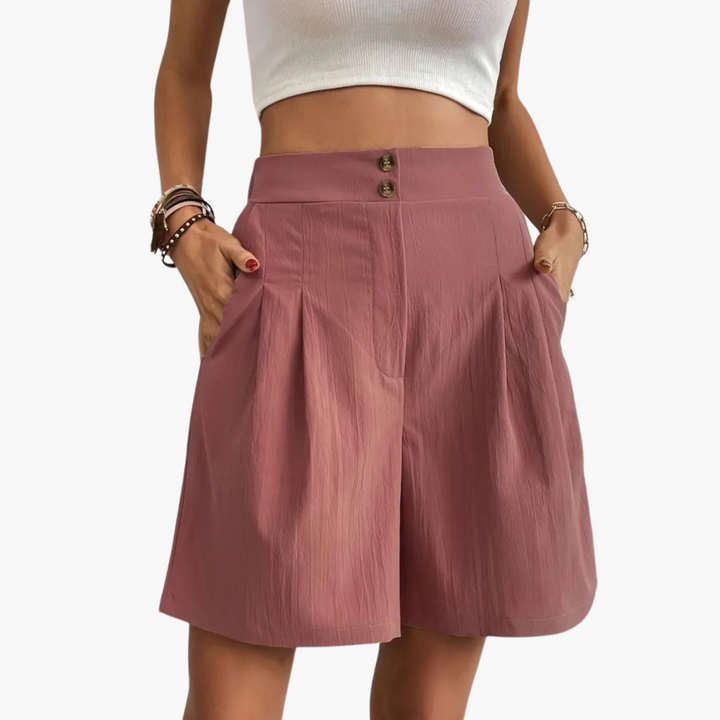 Ripp Crop Top mit Plisseerock für Damen – Sommeroutfit