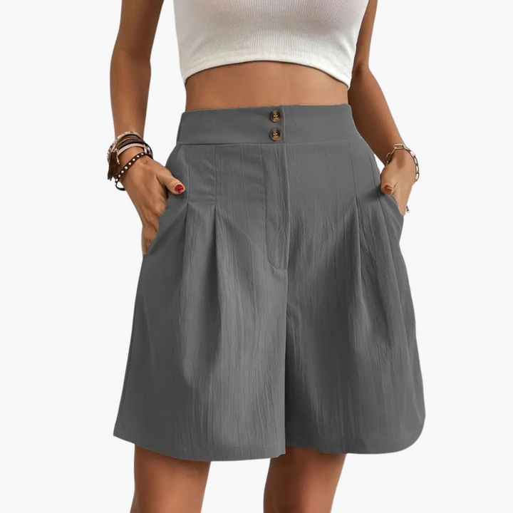 Ripp Crop Top mit Plisseerock für Damen – Sommeroutfit
