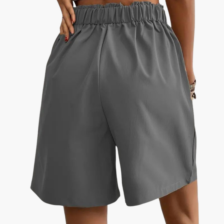 Ripp Crop Top mit Plisseerock für Damen – Sommeroutfit
