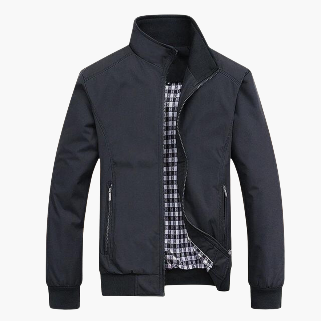 Herren Bomberjacke mit Reißverschluss und Seitentaschen