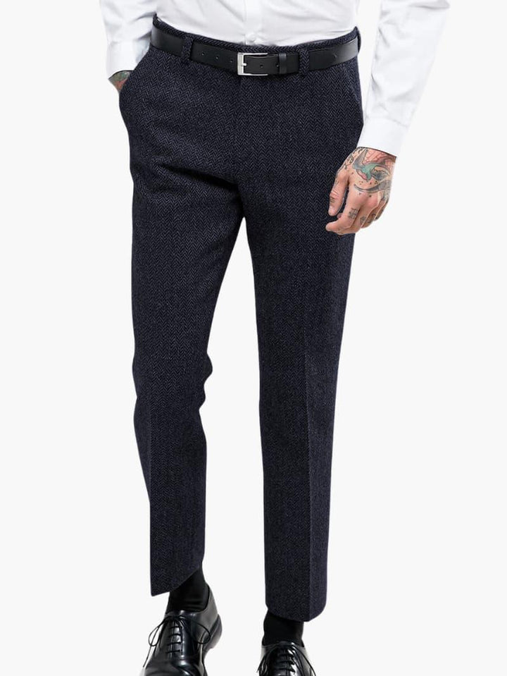 Stilvolle Vintage-Tweedhose für Herren - SchmiedeMode