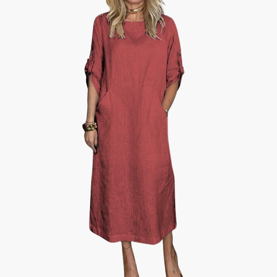 Bequemes Midi-Sommerkleid Damen - SchmiedeMode
