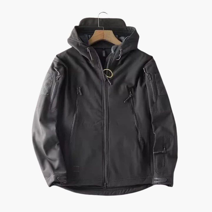 Herren Kapuzenjacke mit Reißverschluss und Ärmeltaschen