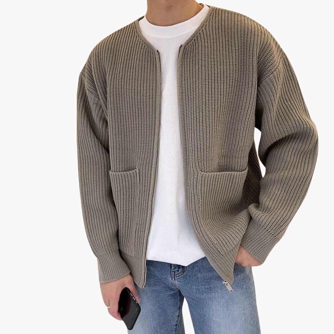 Bequemer modischer Strickjacke für Herren - SchmiedeMode