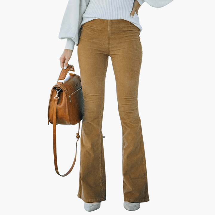 Elegante Schlaghosen mit hoher Taille für Frauen - SchmiedeMode