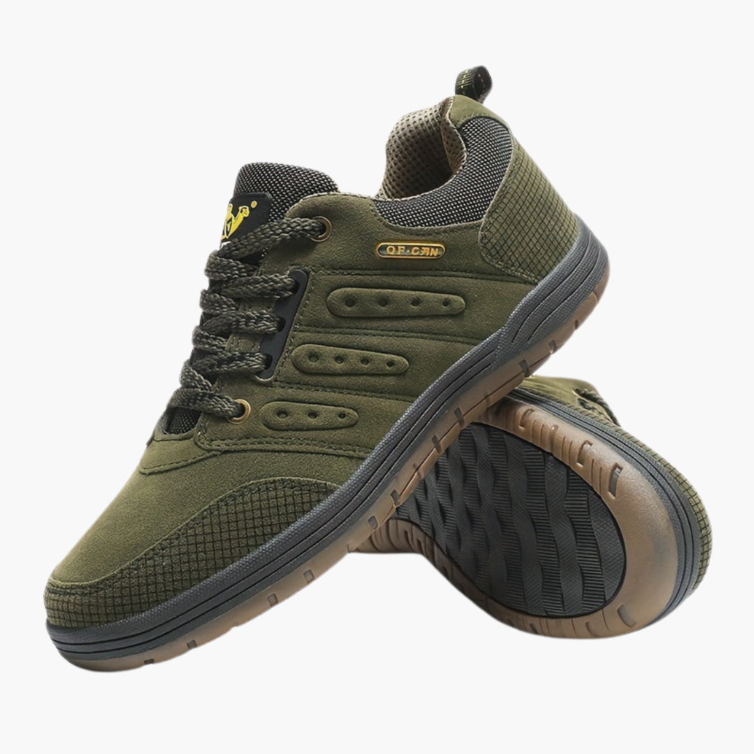 Herren Wanderschuhe mit Schnürverschluss und strukturierter Außensohle