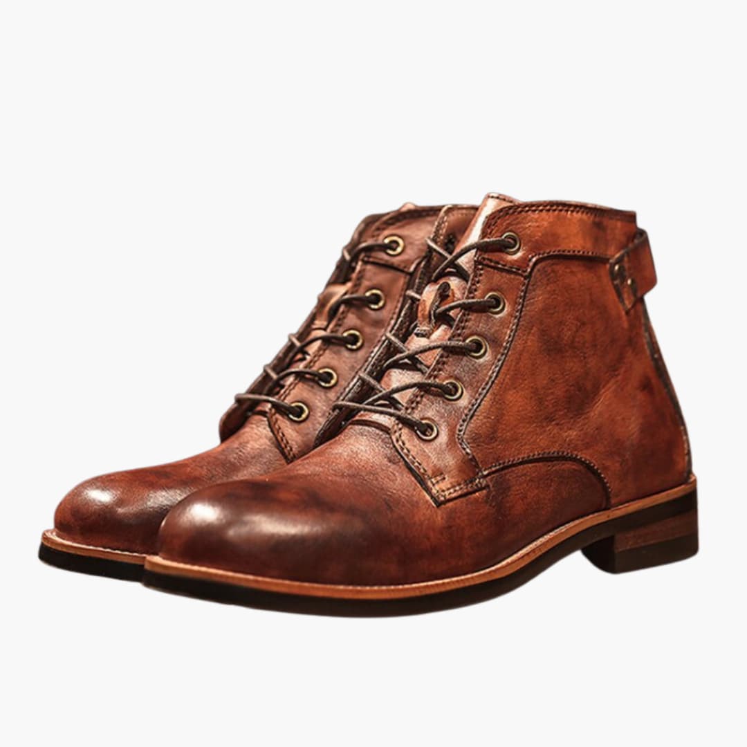 Schnürstiefel aus Leder für Herren