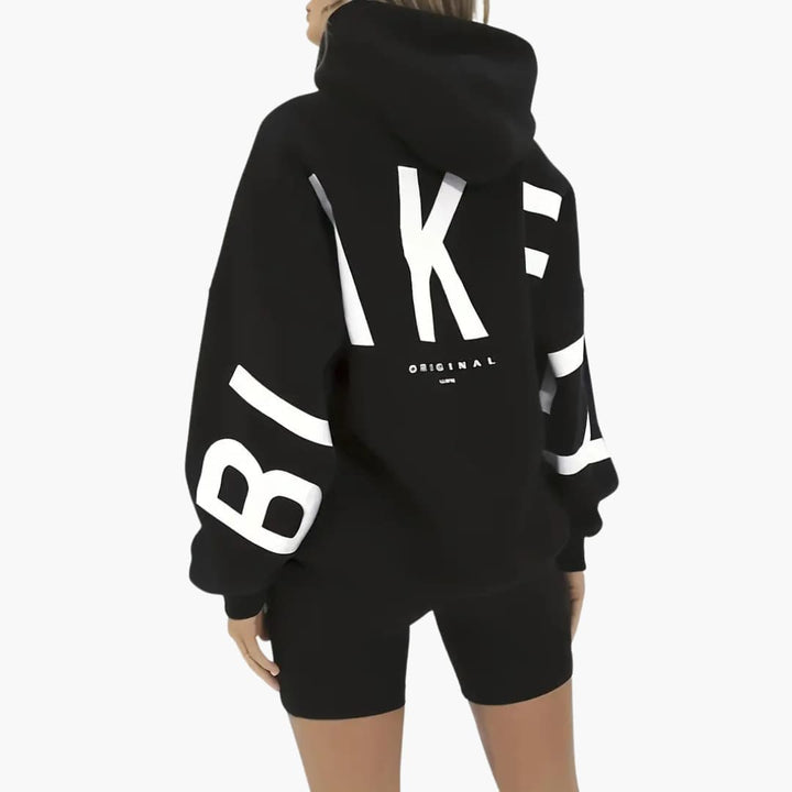 Bedruckte Kapuzenjacke für Damen