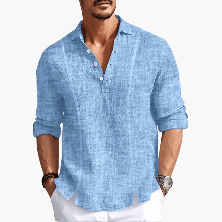 Bequemes Button-Up-Hemd für Männer - SchmiedeMode