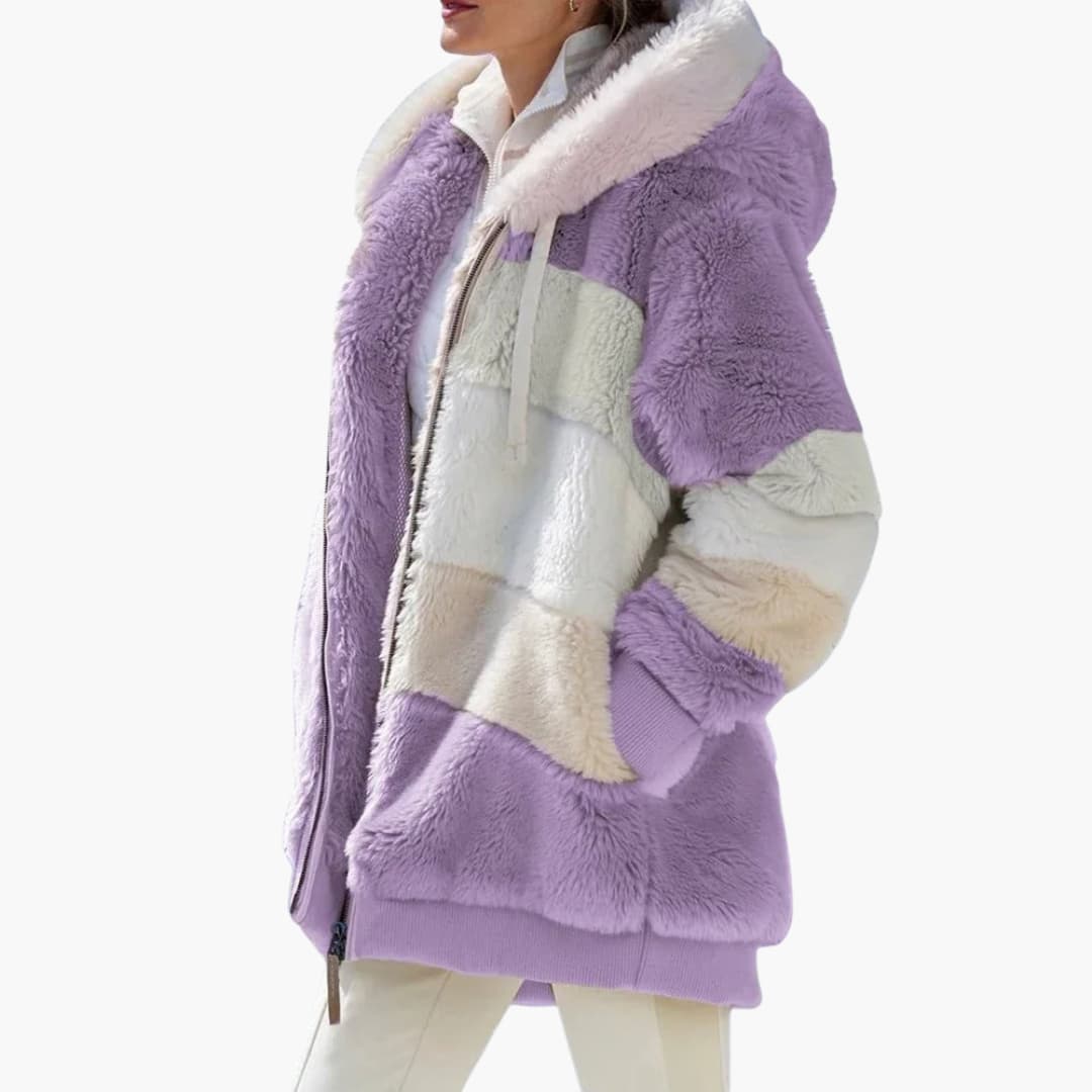Damen jacke mit Kapuze und Reißverschluss