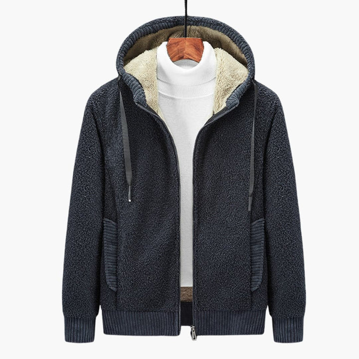 Herren-Hoodie mit Reißverschluss und gefütterter Kapuze