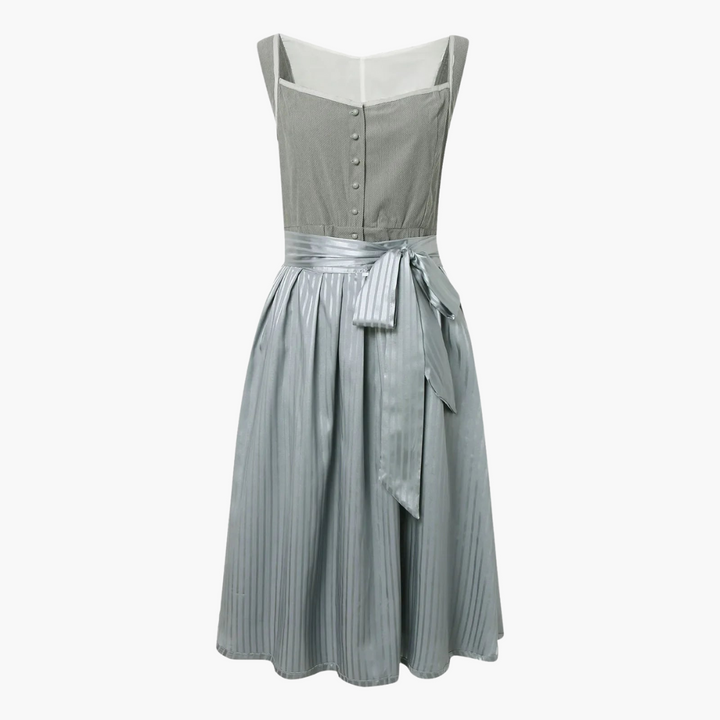 Midi mit Schleife für Damen - Langarm Trachtenkleid